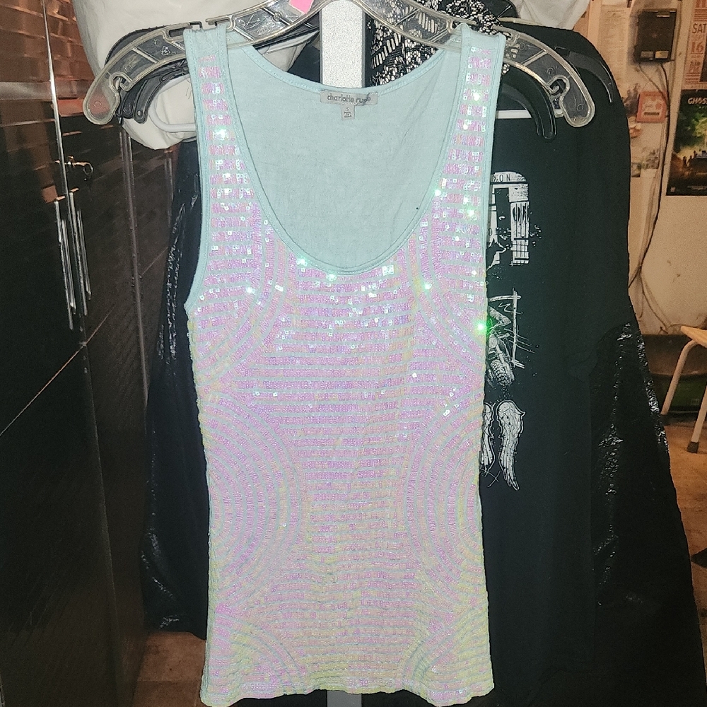 Sequin Tank Top